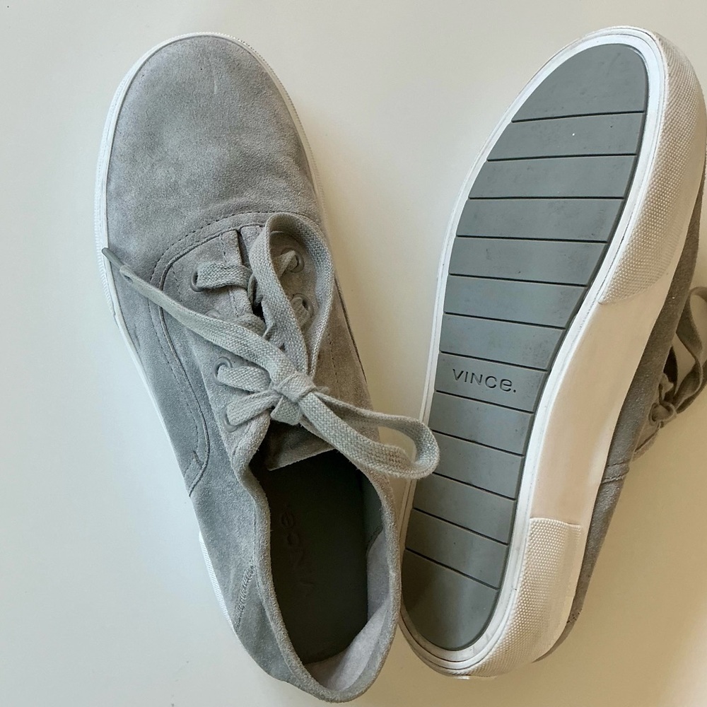 Vince Copely Suede Platform Sneakers Sz 6.5 - Picture 3 of 13